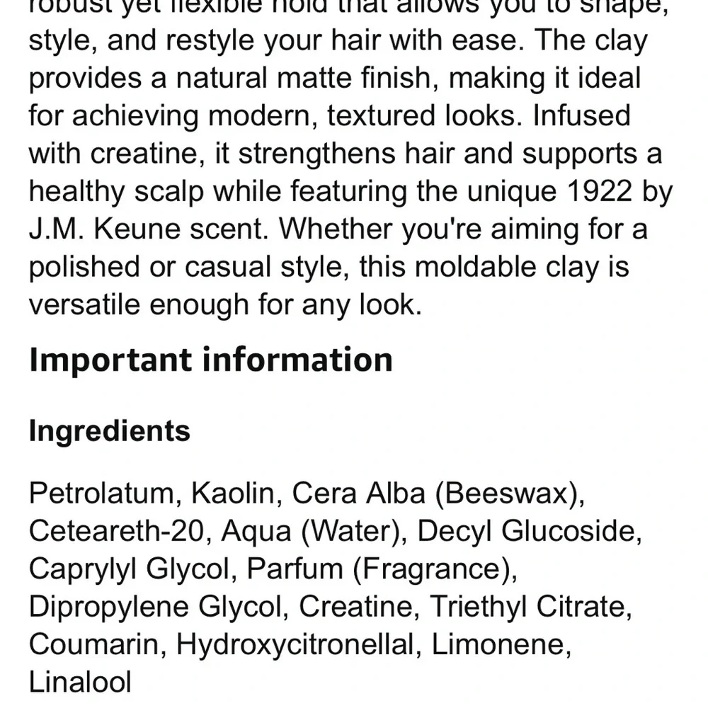 Keune Premium Clay Hair‎ Texturizer